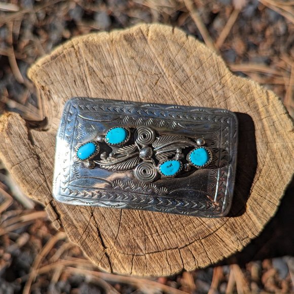 Handmade Other - Handcrafted Vintage Native American Belt Buckle – Southwest Style ***